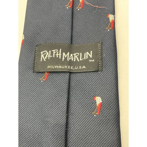Ralph Marlin Golf Motif Mens Necktie 6P - Picture 3 of 4